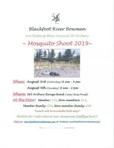 Mosquito 3-D Shoot @ Blackfoot River Bowmen | Blackfoot | Idaho | United States