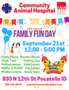 Community Animal Hospital's 10th Annual Family Fun Day! @ Community Animal Hospital | Pocatello | Idaho | United States