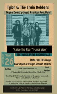 Tylor & The Train Robbers Concert @ Idaho Falls Elks Lodge