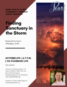 Finding Sanctuary in the Storm | An Online PHC Community Event @ via Facebook Live