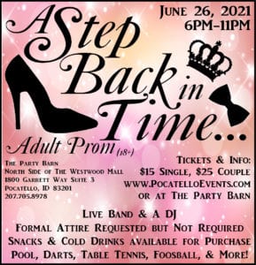 A Step Back In Time ~ Adult Prom @ The Party Barn