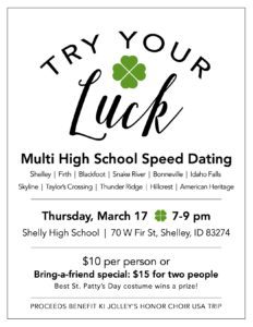 Multi High School Speed Dating @ Shelley High School