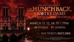 Rigby High School Proudly Presents: The Hunchback of Notre Dame @ Rigby High School Auditorium