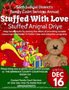 Stuffed with Love-Stuffed Animal Drive @ Family Court Services-Sixth Judicial District