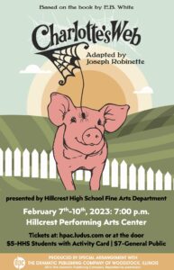 "Charlotte's Web" presented by the Hillcrest High School Fine Arts Department @ Hillcrest Performing Arts Center