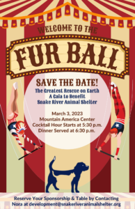Snake River Animal Shelter's Fur Ball @ Mountain America Event Center