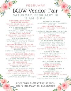 BCBW vendor fair @ Rockford Elementary school