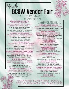 BCBW Vendor Fair @ Rockford Elementary School