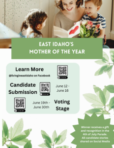 East Idaho Mother of the Year @ @livingineastidaho on Facebook