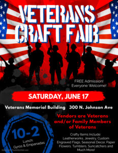 Veterans Craft Fair @ Bannock County Veterans Memorial Building