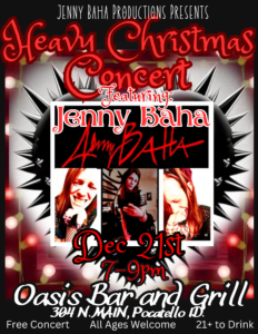Heavy Christmas Concert Ft. Jenny Baha @ Oasis Sports Bar and Grill