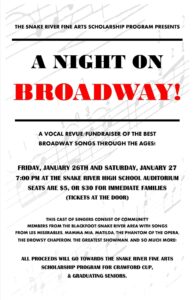 A Night on Broadway @ Snake River High School Auditorium